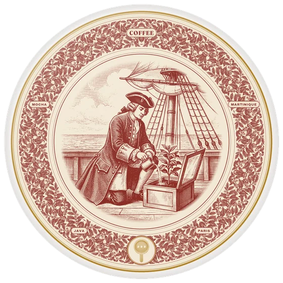 Story plate I: the engraved coffee plate