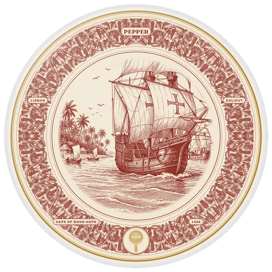 Story plate II: the engraved pepper plate